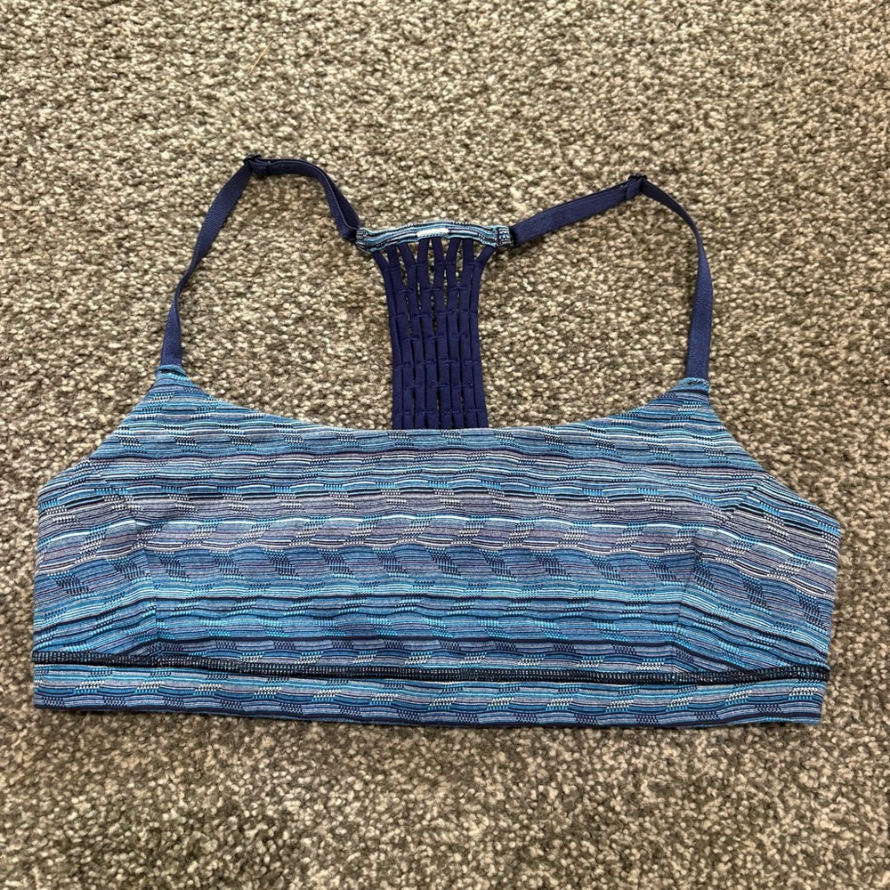 Lululemon Blue Strappy Sports Bra